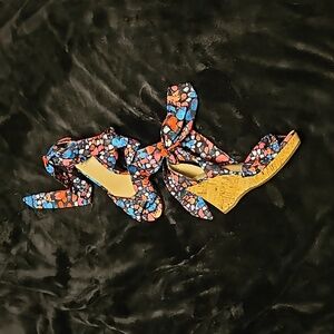 Impo Cork Wedge Sandals Size 10